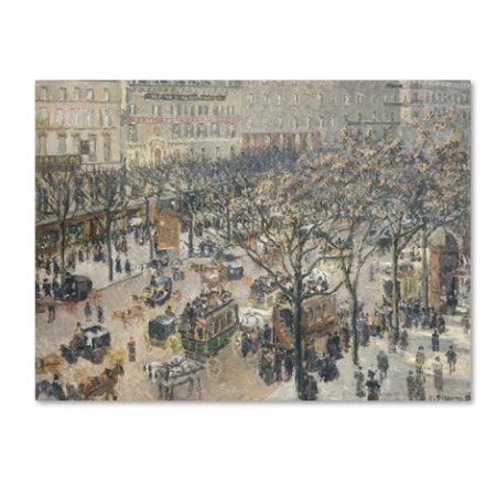 Camille Pissarro 'Boulevard Des Italiens 1897' Canvas Art,18x24